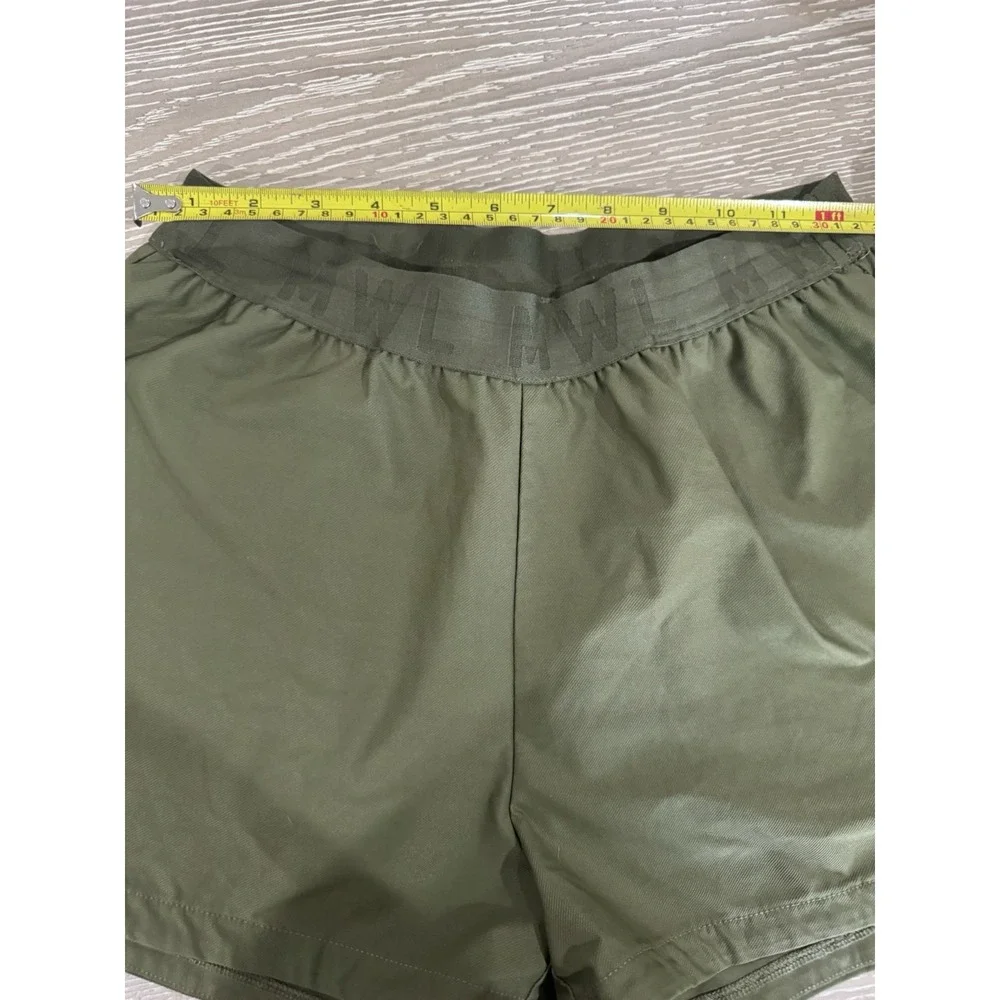 Madewell MWL Olive Green Pull-On Athletic Shorts Size S Running Lounge